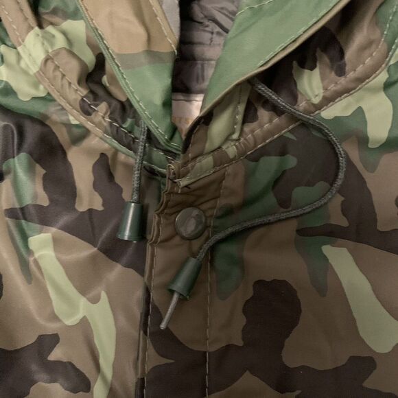 Sportsman's Choice Men Small All Weather Insulated Jacket Hood Snap Pockets Camo - Picture 5 of 11